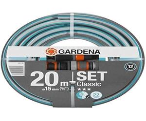 GARDENA Kit Tuyau darrosage Classic - Longueur 20m - O15mm - Haute resistance pression 22 bar maximum - Garantie 12 ans 18014-26