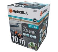 Gardena Liano Xtreme 1/2 pulgadas, set 10m + Conector de Grifo de interior: Manguera de jardín ultra robusta de tejido, para grifos de agua interiores, resistente a la climatología (18490-20)