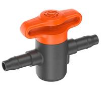 Gardena Micro-Drip-System Llave de pasode, 4,6 mm (3/16 Pulgadas): para la regulación o Cierre de ramales de tuberías, Ajuste Continuo, Contenido: 2 Unidades (13217-20)