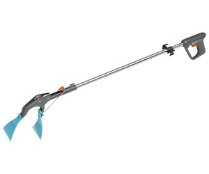 Gardena Pinza de jardín 4 en 1: pinza ergonómica, herramienta de jardinería multifuncional para agarrar, clavar, rastrillar y rascar restos de jardín (11700-88)
