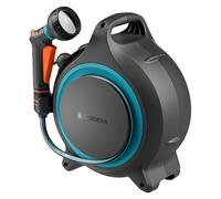 Gardena Portamangueras portátil MoveMatic Almacenamiento de mangueras: Ordenado y portátil, Manguera de jardín retráctil, Almacenamiento que ahorra espacio (18690-20)