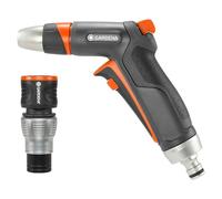 Set de boquilla de limpieza Premium de Gardena: robusta boquilla de limpieza y pieza de conexión con conector stop (18306-20)
