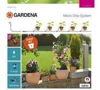 Gardena Riego por goteo conjuntos de diseño, Negro, 22.3 x 4.0 x 22.5 cm