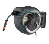 GARDENA RollUp M 25 m Caja de Manguera Montada en Pared Gris, Auto Basculante