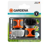 Gardena Set de conexión 19 mm (3/4 pulgadas): Para el inicio y el final de la manguera, conexión apta para todas las piezas originales del sistema Gardena, a prueba de rayos UV y de heladas (18275-20)