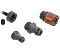 Gardena Set de Drenaje automático: Juego de válvulas para el Drenaje Manual, 3 Accesorios para el Conector de Manguera del OGS, la Boquilla OGS y la Boquilla del Profi System (2770-20)