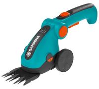 Gardena Set de Tijeras cortacésped a batería ComfortCut Li: Tijeras cortacésped, Mango telescópico con Ruedas, Mango ergonómico y Flexible con indicador de batería, Cuchillas extraíbles (9889-20)
