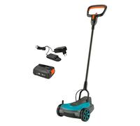 Gardena Set listo para usar cortacésped a Batería 22/18V P4A: Pequeño, Ligero, Cuchilla de mulching, Céspedes de hasta 50 m², Sin cable (14620-20)