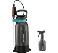GARDENA Set PULVERIZADOR DE PRESIÓN PREVIA 5L Comfort + PULVERIZADOR DE Mano 0,75L Zona Ancha DE Apertura (120MM)