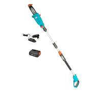 Gardena Sierra telescópica a batería TCS 20/18V P4A Set listo para usar: Telescópico, Hasta 4 m de alcance, Soporte de corte, Cabeza basculante, Sin cable (14770-20)