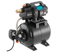 Gardena Sistema de control 3700/4: bomba de agua doméstica con depósito de 19 l, membrana EPDM e insertos roscados de latón, caudal 3700 l/h, motor 800 W (09023-20)