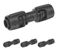 Gardena sistema Micro-Drip conector 13 mm (1/2 pulgadas): Pieza de conexión para alargar tubos de distribución y de goteo, 13 mm (1/2 pulgadas), reutilizable (13203-20) (Paquete de 4)