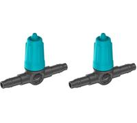 Gardena sistema Micro-Drip gotero lineal regulable de 0 a 15 l/h: Gotero para sistemas de riego, para plantas con distintas necesidades de agua, técnica de conexión sencilla (13315-20) (Paquete de 2)
