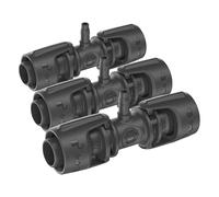 Gardena sistema Micro-Drip pieza de reductor en T: Práctica conexión en T para pasar de un tubo de 13 mm a un tubo de 4,6 mm, técnica de conexión Quick & Easy, reutilizable (13204-20) (Paquete de 3)