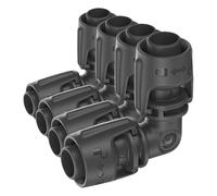 Gardena sistema Micro-Drip pieza en L 13 mm (1/2 pulgadas): Conector de tubos para modificar la dirección del tubo de instalación de 13 mm, montaje sin herramientas, reutilizable (13202-20)