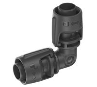 Gardena sistema Micro-Drip pieza en L 13 mm (1/2 pulgadas): Conector de tubos para modificar la dirección del tubo de instalación de 13 mm, montaje sin herramientas, reutilizable (13202-20)