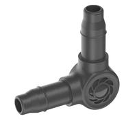 Gardena sistema Micro-Drip pieza en L 4,6 mm (3/16 pulgadas): Modifica la dirección 90 grados en tubos de distribución o de gotero, instalación sin dobleces, conexión Easy & Flexible (13212-20)