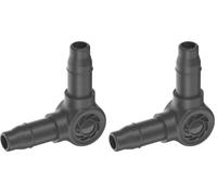 Gardena sistema Micro-Drip pieza en L 4,6 mm (3/16 pulgadas): Modifica la dirección 90 grados en tubos de distribución o de gotero, instalación sin dobleces, conexión Easy & Flexible (13212-20)