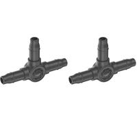Gardena sistema Micro-Drip pieza en T 4,6 mm (3/16 pulgadas): Accesorio para bifurcar tubos de distribución o gotero, instalación sin dobleces, técnica de conexión Easy & Flexible (13211-20)