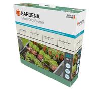 Gardena sistema Micro-Drip set de riego por goteo bancal alto/bancal (35 plantas): Set de inicio listo para usar, sistema de riego eficiente, técnica de conexión fácil & flexible (13455-20)