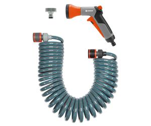Gardena spiral hose set 10 m: spiral garden hose for casting and irrigation smal