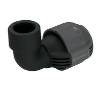 Gardena Pieza en L del sistema de aspesores: pieza de conexión en el extremo de la tubería, para conector flexible «outline» del aspersor emergente, rosca interna de 25 mm x 3/4 pulgada (02784-20)