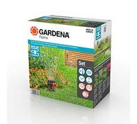 Gardena Sprinklersystem Set de inicio Pipeline con Aspersor Oscilante: Set completo para empezar con el sistema de tuberías, extracción de agua por la casa y el jardín, montaje subterráneo (08272-20)