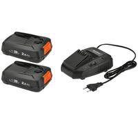GARDENA Starter-Kit P4A 2xPBA 18V/45 2,5 Ah + AL 1830 CV
