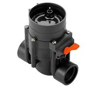 Gardena Válvula de riego de 9 V, Unidad de control para el sistema de rociadores Gardena, puede utilizarse manualmente, Instalación sencilla, Color Negro/Naranja
