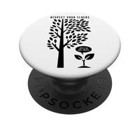 Gardener Mom Dad Grow Up Like You - Cita Divertida de árbol Joven PopSockets PopGrip Adhesivo