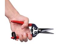 Gardeness Tijera de podar para Tijera de podar recta con hoja dentada de acero SK5 y tornillo de junta ajustable Tijera de jardín con punta micro para arreglar, recortar, cosechar frutas, verduras