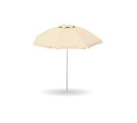 GARDENIA Sombrilla de playa, jardín, diámetro 200 cm, con palo de 32 mm, estructura de fibra de vidrio y revestimiento de poliéster anti UV Reflex, color crudo, 1104.0004
