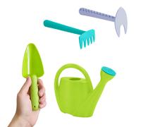 Gardenico herramientas de jardin para ninos de plastico | Set de jardin con regadera, rastrillo, azada y pala