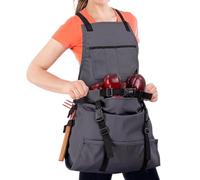 Gardening Apron - Waterproof Adjustable Gardeners Apron | Unisex Orchard Picking Aprôn | Quick-Release Back Cross-Harvesting Aprôn With Pockets, For Outdoor Vegetable Fruit Farm Work, Picking Storing