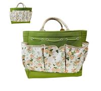 Gardening Bag, Oxford Tote, 18.11x12.6x5.12 Inch Heavy Duty Carrier Support, Multi-Compartment Storage with Finish, Outdoor Organizer with Utility, Home Accessories for Men Gardeners Electrician Yard