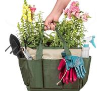 Gardening Bags - 19x7x12in Waterproof Storage Tote, Durable Tool Organizer Bag with Reinforced Carry Handle Design, Garden Tool Pouch for Trowels Gloves Wrenches Scissors Planting Pruning