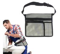 Gardening Belt, Sturdy Oxford Fabric Tool Waist Bag, Adjustable Work Apron, With Multiple Pockets, Heavy Duty Storage Pouch For Gardeners, Carpenters, Builders, 27.5x25cm 11x10 In