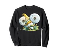 Gardening Gnome Dad For Garden Mom Dandelion Flower Lover Sudadera
