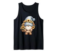Gardening Gnome For Grandpa Life Floral Sunflower Retirement Camiseta sin Mangas