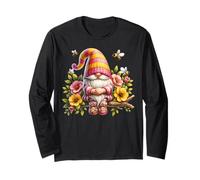 Gardening Gnome For Spring Flower Lover With Cute Honey Bee Manga Larga