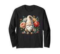 Gardening Gnome For Summer Flower Lover And Funny Gardener Manga Larga