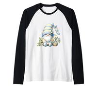 Gardening GNOME Graphic For Women and Men Cute Daisy Flower Camiseta Manga Raglan