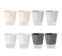 Gardening Made Easy 8 macetas de riego automático con caja de almacenamiento de agua avanzada y cuerda de absorción (tamaño pequeño)