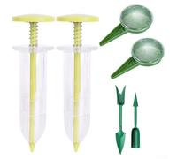 Gardening Made Simple - Juego de 6 mini herramientas para técnicas de siembra efectivas (amarillo)