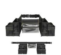 Gardening Tool Belt, Adjustable Waist Bag, 39.76x9.45x6.69 Inches Waterproof Pouch Organizer, Multi Pocket Toolbelt for Housekeeping Plumbing Construction Cleaning Carpenter Work and Daily Task