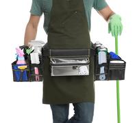 Gardening Tool Belt, Adjustable Waist Bag, 9.84x7.87in Waterproof Utility Apron, Multiple Storage Pouches, Heavy Duty Authentic Design for Housekeeping, Plumbing, Construction, Cleaning, Work Use