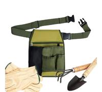 Gardening Tool Belt | Unisex Multiple Pockets Organizer | Small Tool Belt | For Lawn Mowing Planting Harvesting Pruning Floral Design Contractor Plumber Woodworking