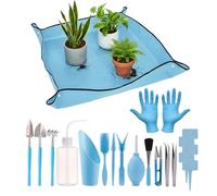 Gardening Tools - Resistente al agua para el cuidado de las manos, juego de herramientas de jardín | for Pols are crafted to protect your hands, offering a secure grip that minilant Repotting Mixing