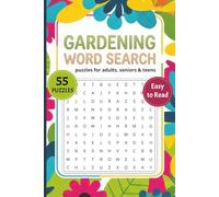 Gardening Word Search Book: Word Searches about Gardening, Flowers & Plants | 6x9 inches, 110 pages, 55 Puzzles | Gift for Vacations, Holidays and Relaxing Times