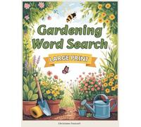 Gardening Word Search Large Print: Big Word Find Puzzles for Adult & Seniors , Activity Games for Elderly Men Women Stress Relief